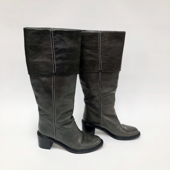 Chloe Shoes - Chloe $1,195 Sequoia Midnight Gray Tall Boots